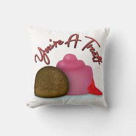 Coussin Vous êtes un gâteau Fraise Rempli Saint-Valentin