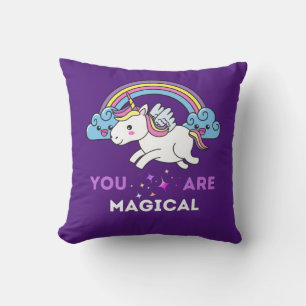 Coussin Vous Êtes Une Unicorne Magique