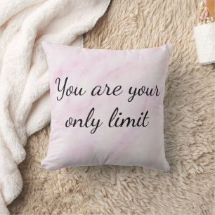 Coussin Vous Êtes Votre Seule Limite - Motivationnelle