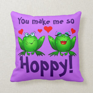 Coussin Vous me faites les grenouilles tellement de