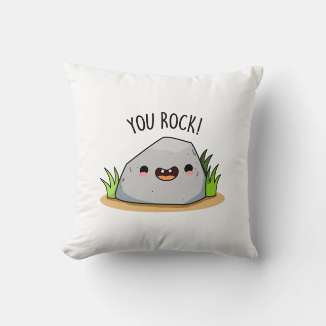 Coussin Vous Rock Funny Géologie Pun (Recto)