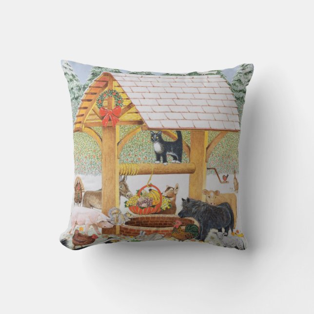 Coussin Vous souhaitant bons (Recto)