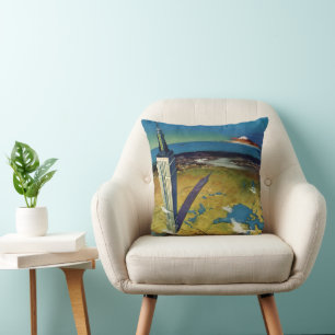 Coussin Voyage Ancien New York City Empire State Building