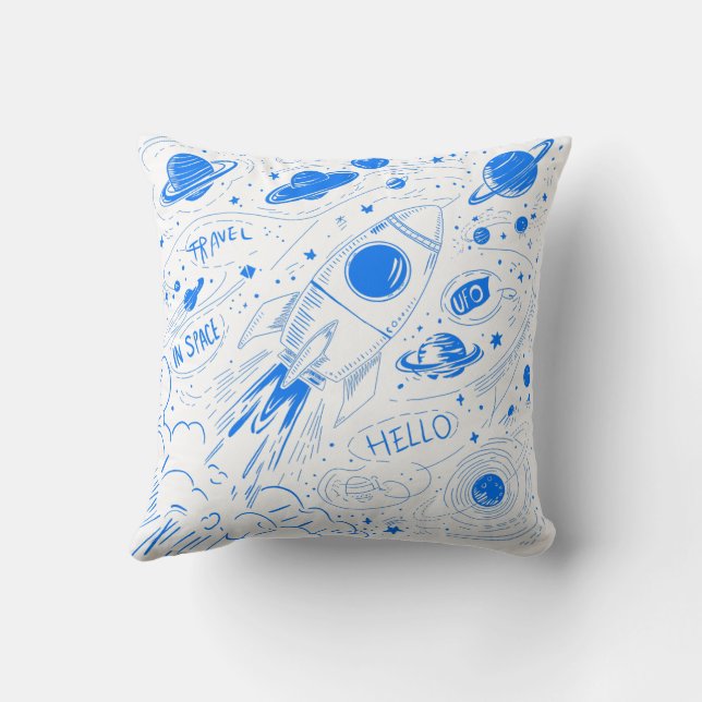 Coussin Voyage spatial (Verso)