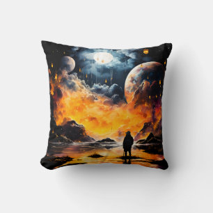 Coussin Voyageur astronaute Horizon cosmique Journey