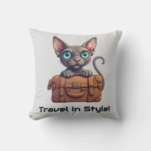 Coussin Voyageur Chat Mignon – Cadeau pour les Amoureux de