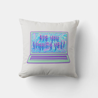 Coussin Voyagez-vous encore holographique