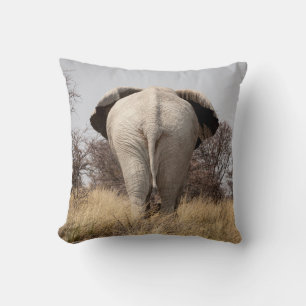 Coussin Vue arrière de l'éléphant
