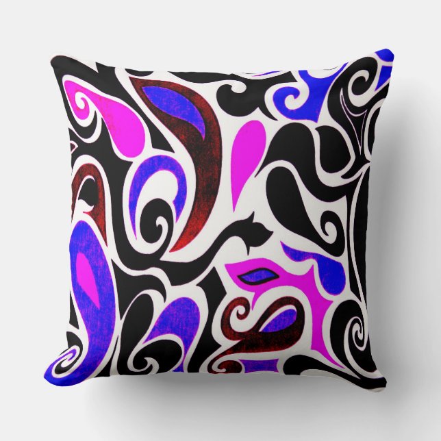 Coussin Wacky Retro Swirl (Recto)