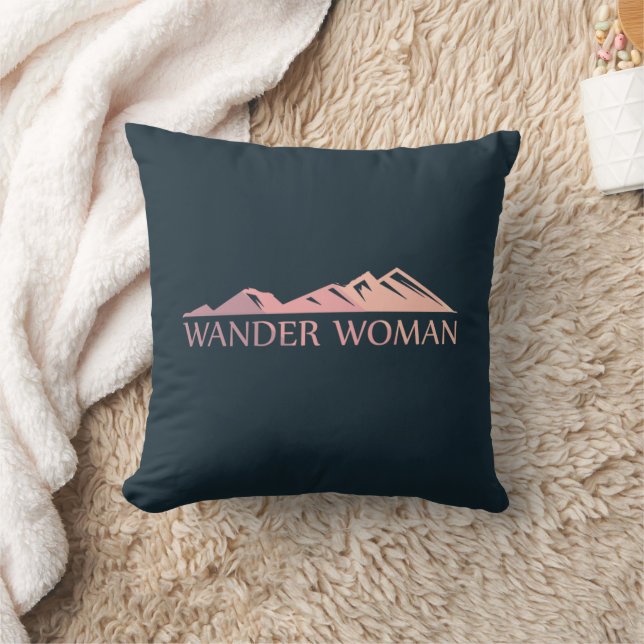 Coussin Wander woman randonnée camping (Couverture)