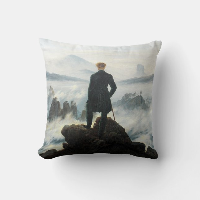 Coussin Wanderer au-dessus de la mer de brouillard, Friedr (Recto)