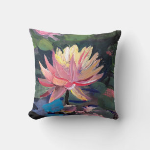 Coussin Water Lillie, peinture