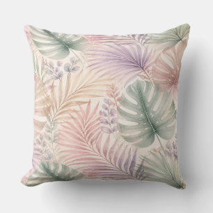 Coussin Watercolor Botanical Leaves Pillow
