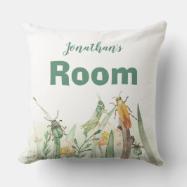 Coussin Watercolor Child's Bug Insect