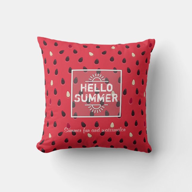 Coussin Watermelon Pattern | Personalized (Recto)