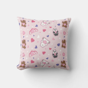 Coussin We Bare Bears - Motif Cœurs de la Saint-Valentin