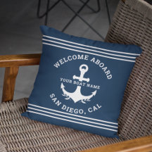 Welcome Aboard Nautica Blue