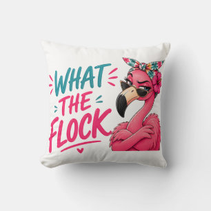 Coussin What The Flock - Lunettes de soleil Flamant Rose T