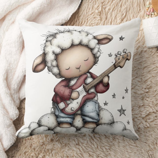 Coussin Whimsical Cute Sheep (Couverture)
