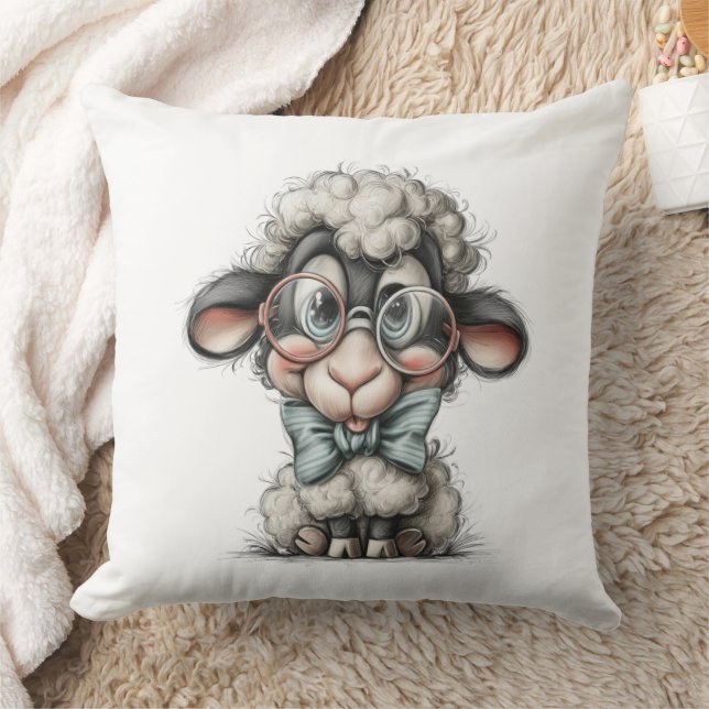Coussin Whimsical Cute Sheep (Couverture)
