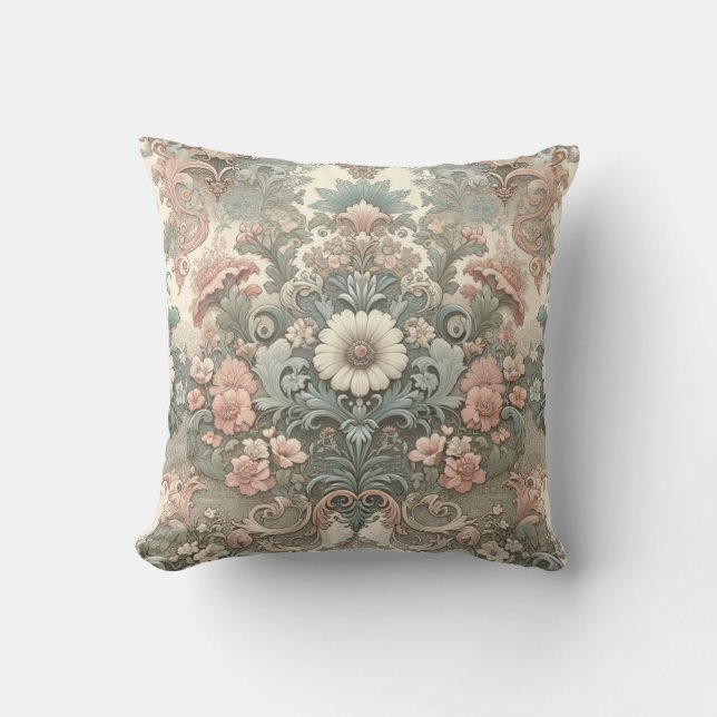Coussin Whisper victorien : Une Symphonie Pastel (Recto)