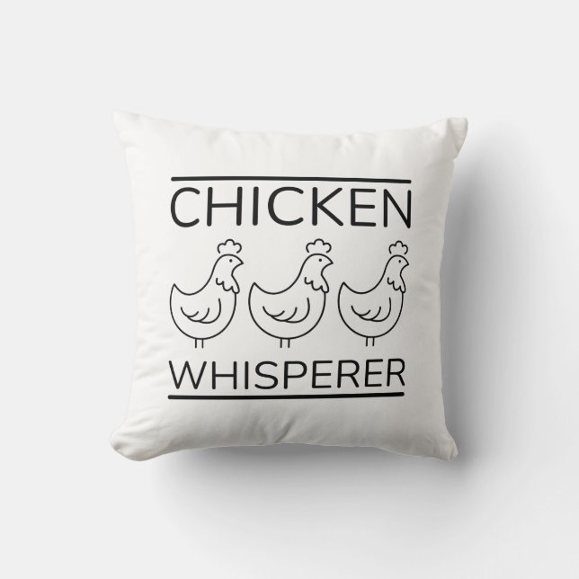 Coussin Whisperer de poulet (Recto)