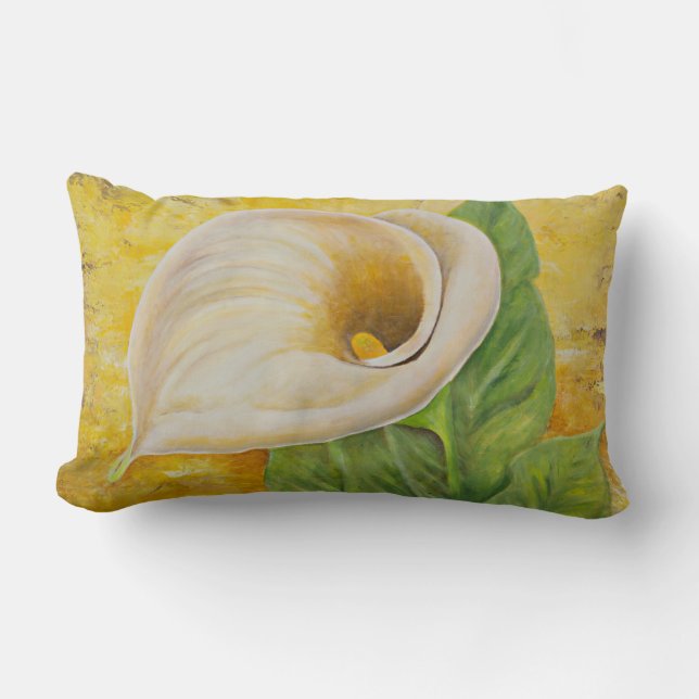 Coussin White Calla Lily Lumbar (Recto)