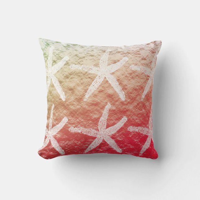 Coussin White Starfish ombre (Recto)