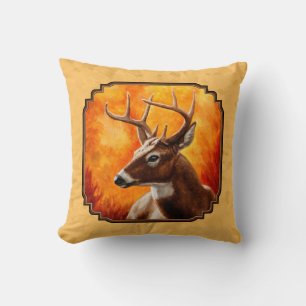 Coussin Whitetail Deer Autumn
