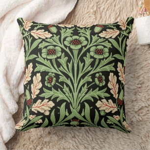 Coussin William Mirrors Glands de chêne et feuilles de chê