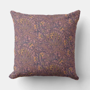 Coussin William Morris Artichoke Vin et or