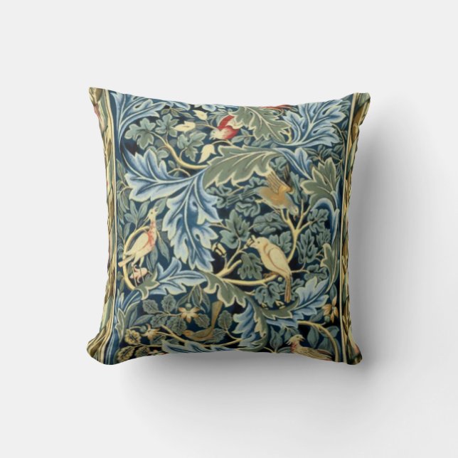 Coussin William Morris Birds et Acanthus (Recto)