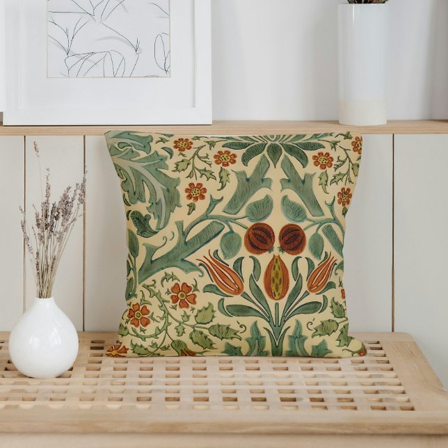 Coussin William Morris Fall Colours Floral (Créateur téléchargé)