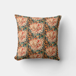 COUSSIN WILLIAM MORRIS GARDEN TAN POPPY FLORAL SANGRIA