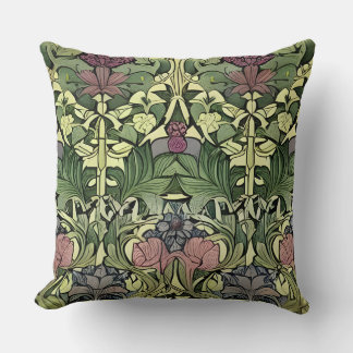 Coussin William Morris Inspiré Floral "Lasting Garden"