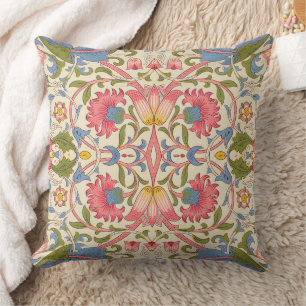 Coussin William Morris Lodden Motif Floral Pastel