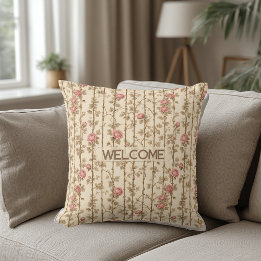 Coussin William Morris Rose Climbing Trellis Decorative