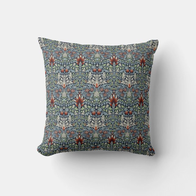 Coussin William Morris Snakeshead Floral Classique Botaniq (Recto)