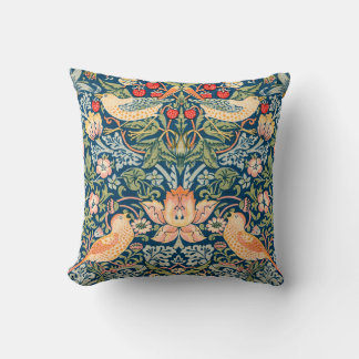Coussin William Morris Strawberry Thief Motif floral