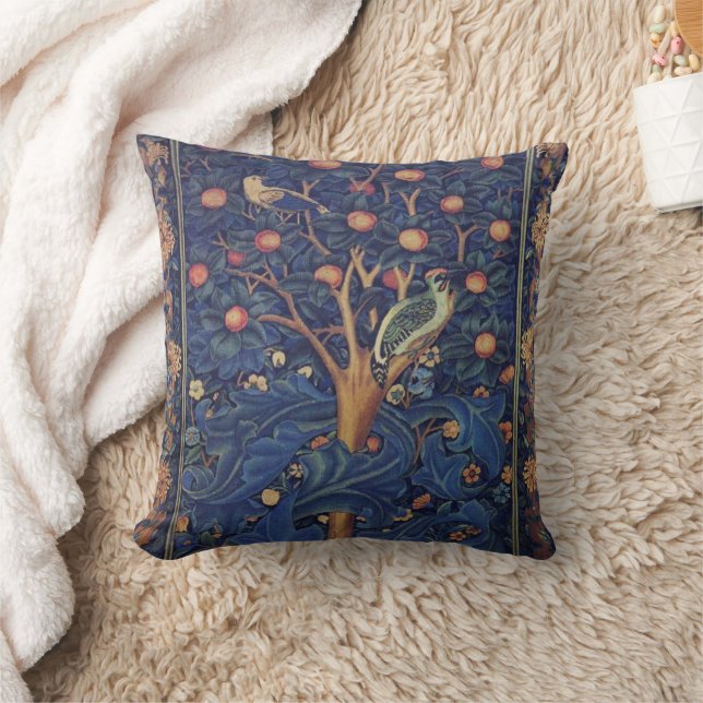 Coussin William Morris Woodpecker Tapestry Arts & Artisana (Couverture)