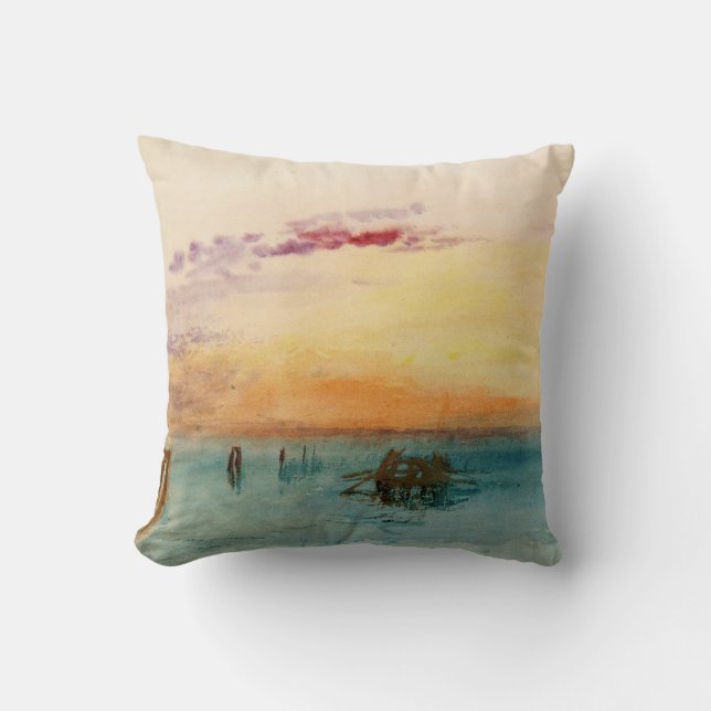 Coussin William Turner - La lagune près de Venise au couch (Recto)