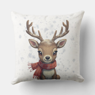 Coussin Winter Woodland Deer Pillow