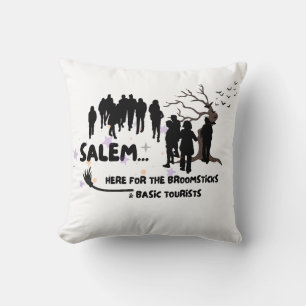 Coussin Witch Broom Visit Salem Basic Tourist
