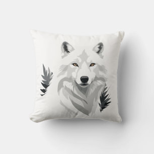 Coussin Wolf Vector Graphisme Art Portrait Animal Spirit