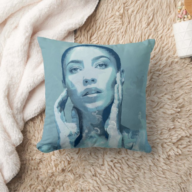 Coussin "Woman in Blue" (Couverture)