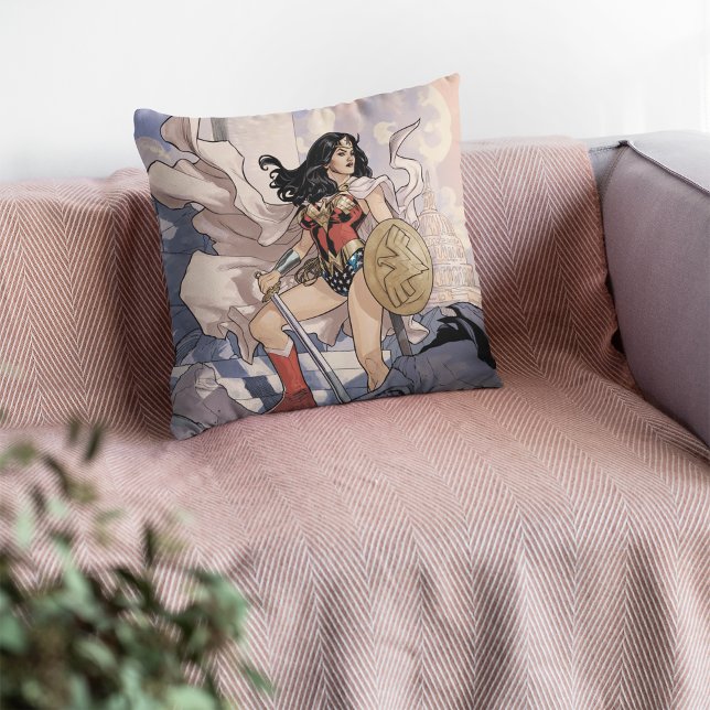 Coussin Wonder Woman Couverture comique #13 (Créateur téléchargé)