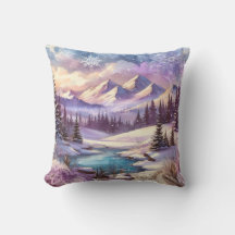 Wonderland d'hiver Motifs de Nature Mountain Lake