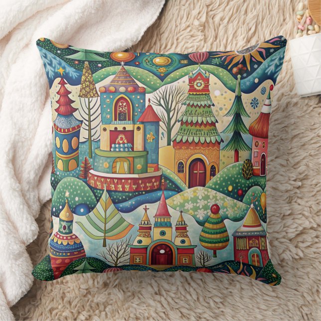 Coussin World designer cushion de Christmas (Couverture)