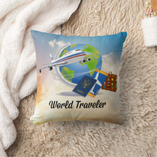 Coussin World Traveller, Design 2,