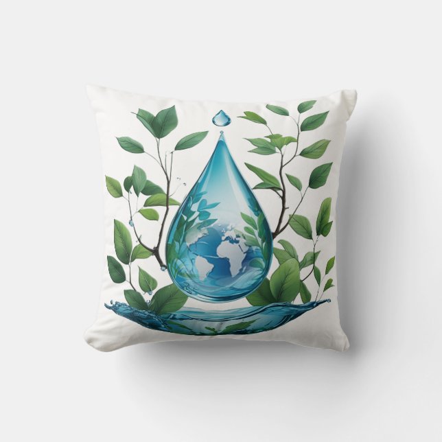 Coussin World Water Day (Recto)